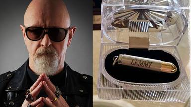 Rob Halford (Judas Priest) comparte la foto de los regalos que Lemmy y Dio le hicieron tras fallecer