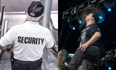 Un guarda de seguridad se viraliza en un concierto de Cannibal Corpse: así reaccionó al verles por primera vez