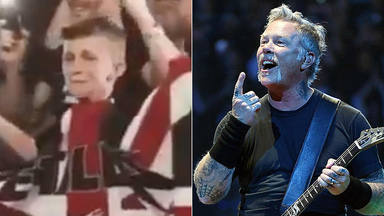 La emocionante reacción de este joven fan de Metallica cuando James Hetfield se fija en él durante un show