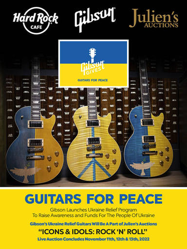 Guitarras subastadas por Ucrania