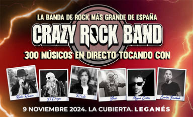 Crazy Rock Band: el evento más loco de nuestro rock se celebra el 9 de noviembre y puedes formar parte de él