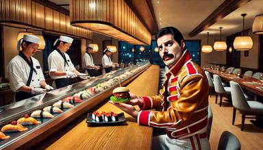 Freddie Mercury (Queen), el único hombre capaz de pedir McDonalds en un restaurante pijo de Japón