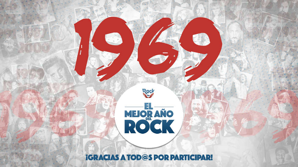 1969 gana el título de "El Mejor Año de la Historia del Rock" según los oyentes de RockFM