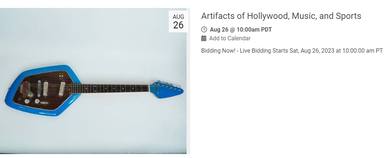 Así es la guitarra firmada por Kurt Cobain que saldrá a la venta: este es su precio inicial