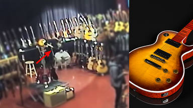 La "brillante" idea de un hombre para robar una guitarra de 8000 dólares: las imágenes te dejarán en 'shock'