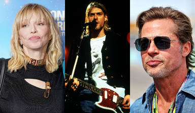 “Intentó chantajearme”: Courtney Love y su turbulenta historia con Brad Pitt con Kurt Cobain como protagonista